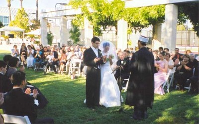 Burlingame, California. August 6, 2000. Wedding of Rushan and Tarik (a Finnish Tatar). An imam